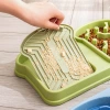 Amazon's new pet feeder, cat licking plate, dog anti-choking slow food bowl, fun pet double bowl details Picture